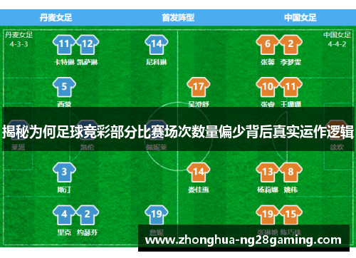 揭秘为何足球竞彩部分比赛场次数量偏少背后真实运作逻辑